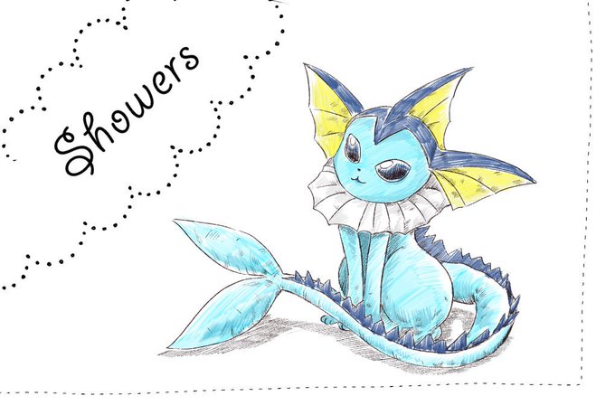 シャワーズのtwitterイラスト検索結果 古い順