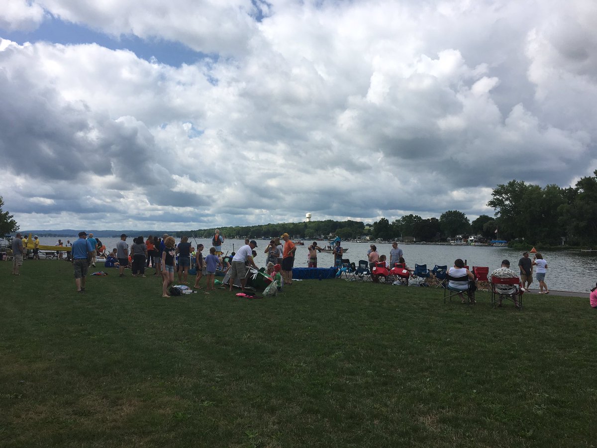 LivingstonCoNY's tweet photo. Participants preparing for the Anything that Floats Regatta on Conesus Lake. @ConesusLakeAssn https://t.co/py301juWb6