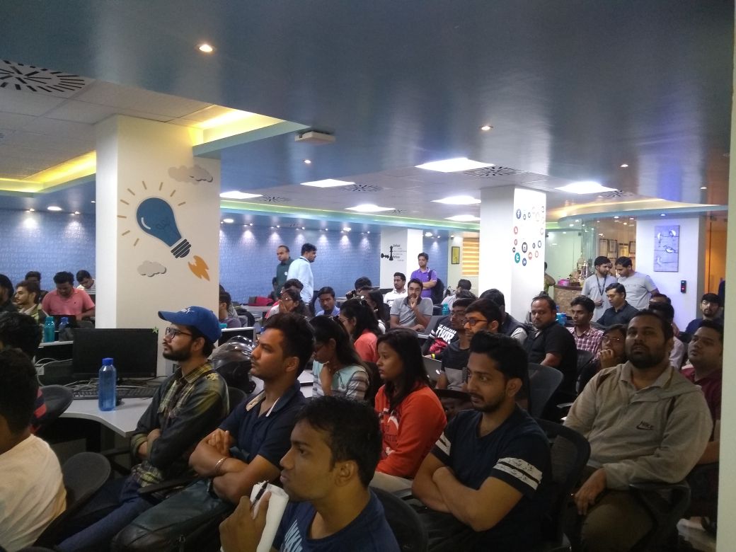 TudipTech's tweet image. Tudip Technologies hosted a workshop with @PuneDevsCom about the Google cloud Next '18 Extended. Today's speaker @vishal_biyani, Chinmay Kulkarni and @Jayesh_Ahire1 shared their knowledge with the technology connoisseurs.
#Qwiklabssession #CloudMLEngine #CloudNaturalLanguageAPI