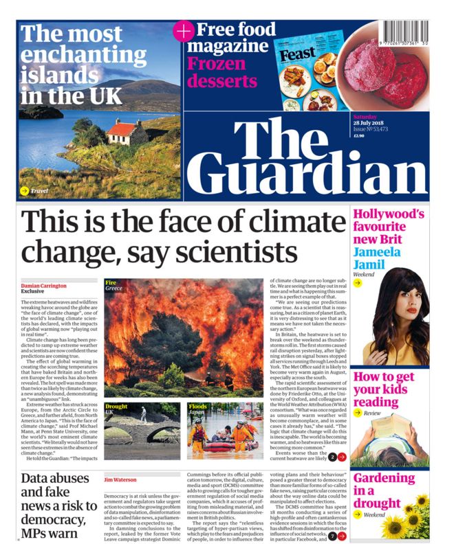 Twitter 上的prof Michael E Mann Newspaper Headlines Summer Of Chaos And Prince Charles Was Misled Features Climate Change Cover Story In Today S Guardian Via cnews T Co Tvrmooozsa T Co Yzqxd4prjz Twitter