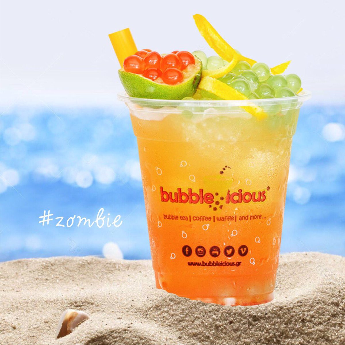 BubbleiciousTea's tweet photo. *NEW🔊 Κοκτέιλ 🧟‍♂️🍸ZOMBIE🍸🧟‍♂️ και η διάθεση φτάνει στα ύψη✌🏻💃🏼 #new #cocktails #zombie #weekendvibes #summer2018 #bubbleicious https://t.co/DYOCMTZpUC