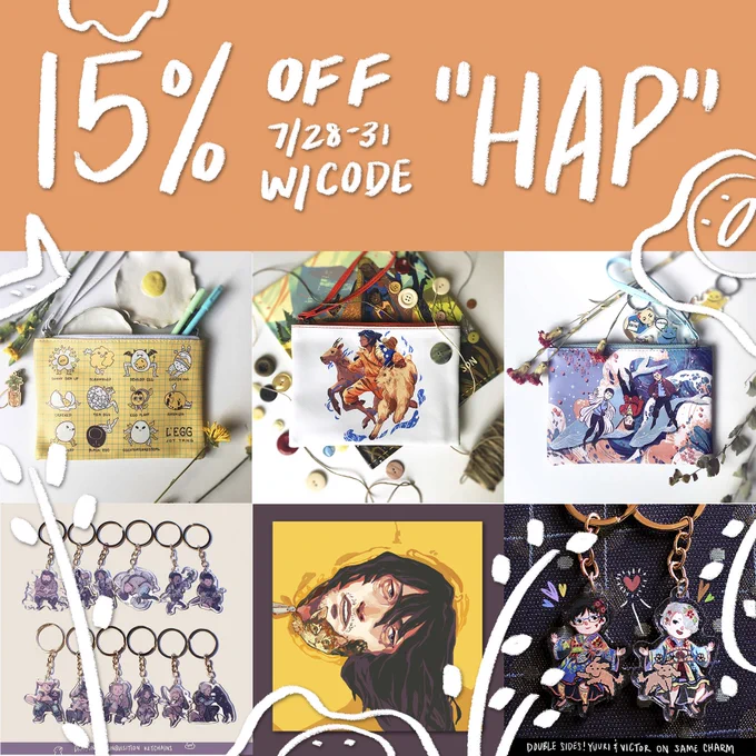 Surprise birthday sale! 15% off all items except children's books with code 'HAP' valid until 7/31. https://t.co/Wvt7eIiDqY :) 