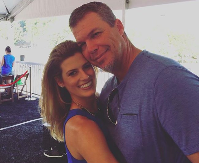 Busted Coverage on X: Chipper Jones' wife - former Playboy model Taylor  Higgins - is super pregnant and may give birth on the same day Chip is  inducted into the HOF