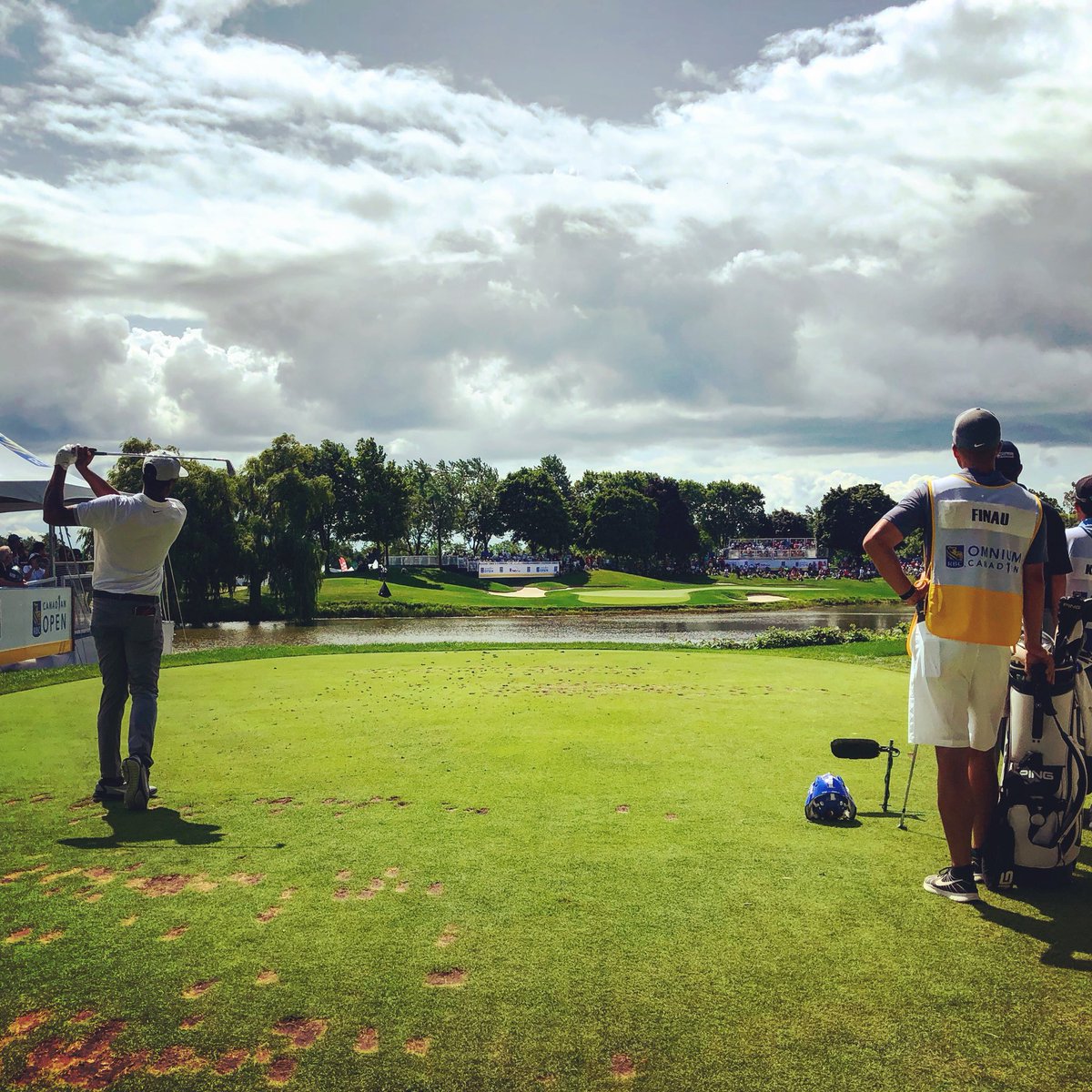 MikeyCornelius's tweet photo. Awesome to get to see @tonyfinaugolf at the @rbccanadianopen at @glenabbeygolfclub #ouropen @thegolfcanada https://t.co/arLlIDEsQy