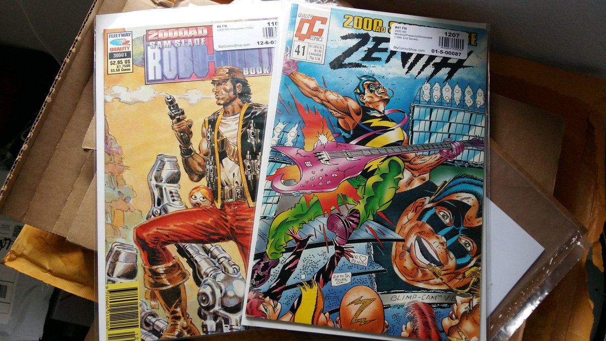 rebeluniverseTM's tweet image. #mailday 
#robohunter #Zenith #2000AD 
Thank you!! @mycomicshop