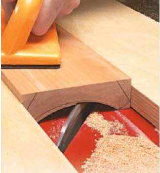TIP OF THE DAY!
Make cove mouldings on your table saw!