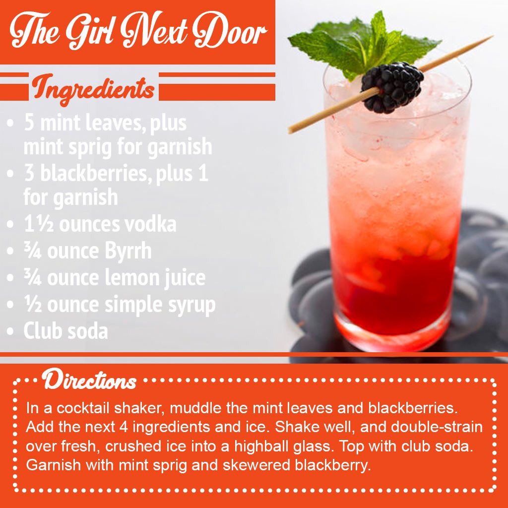 Summer Vodka Cocktail Idea #2!

~The Girl Next Door~
Bonus points to you if you can pluck fresh mint and blackberries from your garden to make this tall, bubbly drink. Try this with Stoli Vodka, always available at the Landing liquor store
#SummerCocktails #TheGirlNextDoor #Stoli