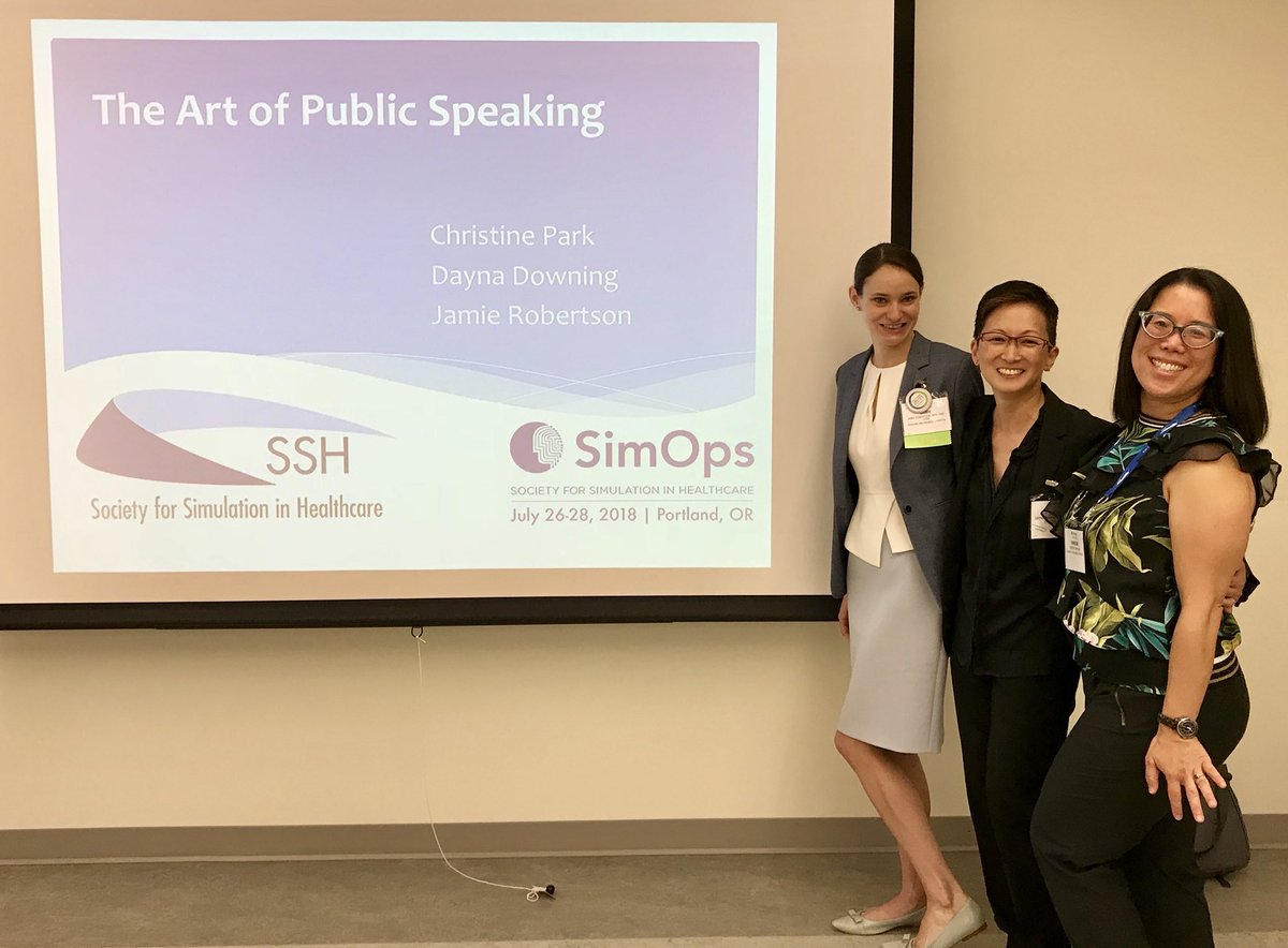 DaynaDsSim's tweet photo. We had a great group in our public speaking workshop! Thank you to everyone who attended! 👏🏼 #facethefear #youdidit #yourock #SimOps2018 https://t.co/MpgvNMwuS4
