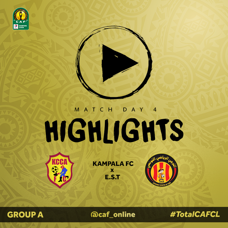 CAF_Online's tweet photo. Watch .. The Highlights of KCCA 0-1 Esperance de Tunis #KCCAEST #TotalCAFCL
https://t.co/b34zXMxLyH https://t.co/fagK9JmQaY