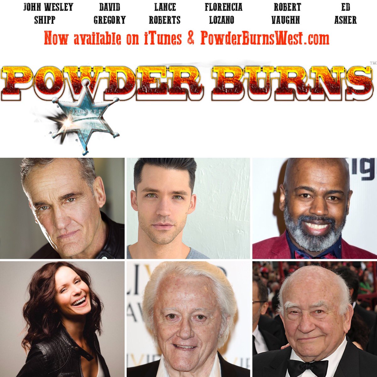 On #NationalCowboyDay check out Western Audio Drama @PowderBurnsWest Starring @JohnWesleyShipp with @LanceOnTheLoose @ilovelorca, @JeffreyCHawkins, the late #RobertVaughn & @TheOnlyEdAsner Created, Written & Starring @davidagreg PowderBurnsWest.com🎙️#podcast