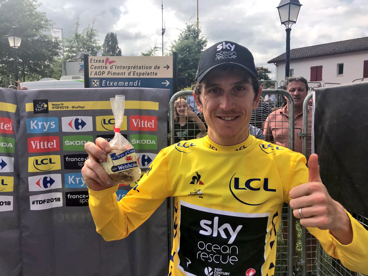 INEOS Grenadiers (@ineosgrenadiers) on Twitter photo How does <a href="/GeraintThomas86/">Geraint Thomas</a> celebrate winning the Tour de France? With a six pack of Welsh Cakes 🙌🏴 How does <a href="/GeraintThomas86/">Geraint Thomas</a> celebrate winning the Tour de France? With a six pack of Welsh Cakes 🙌🏴