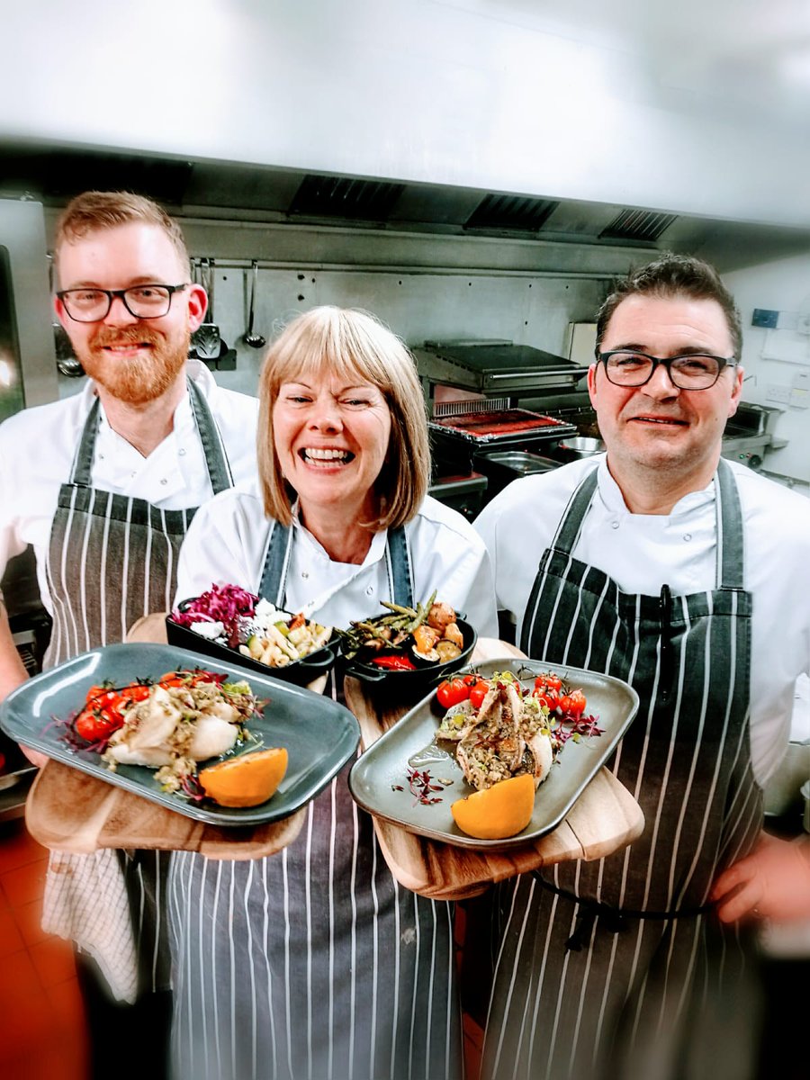 Our head of catering John Fish
On the right, Debbie champion middle &amp; Charles Gonela left!