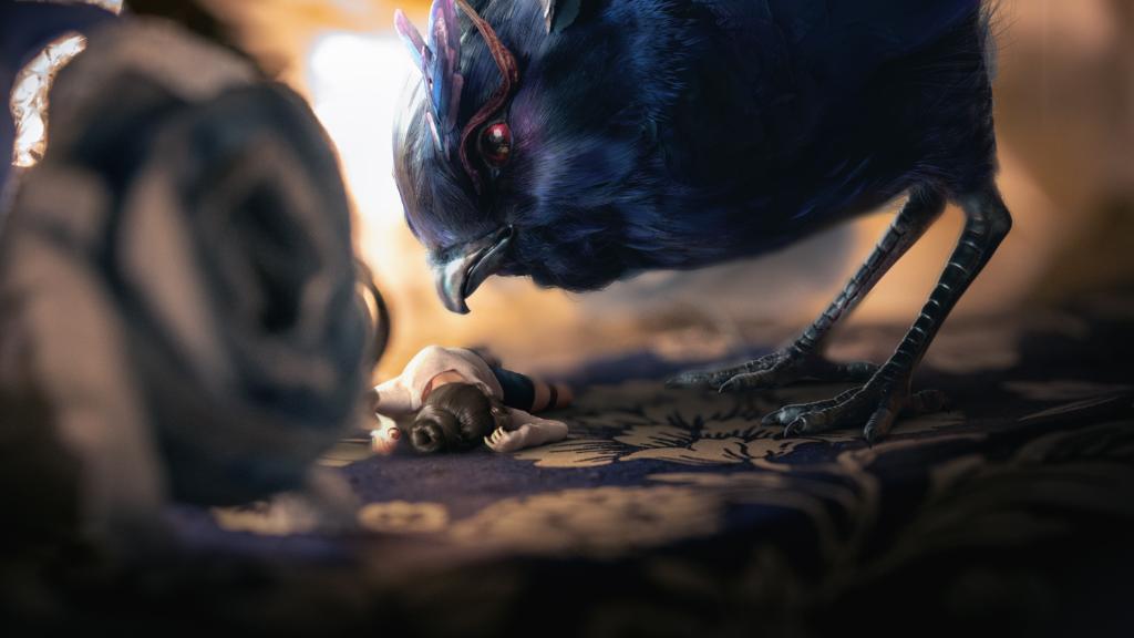 AdskMaya's tweet image. Check out Yu Yattung&apos;s incredible piece, &quot;Girl and Crow&quot;. #MadeinMaya and @AutodeskMudbox, rendered with @arnoldrenderer, and with the help of Ornatrix and Marvelous Designer. #MtoA autode.sk/2K0RziW