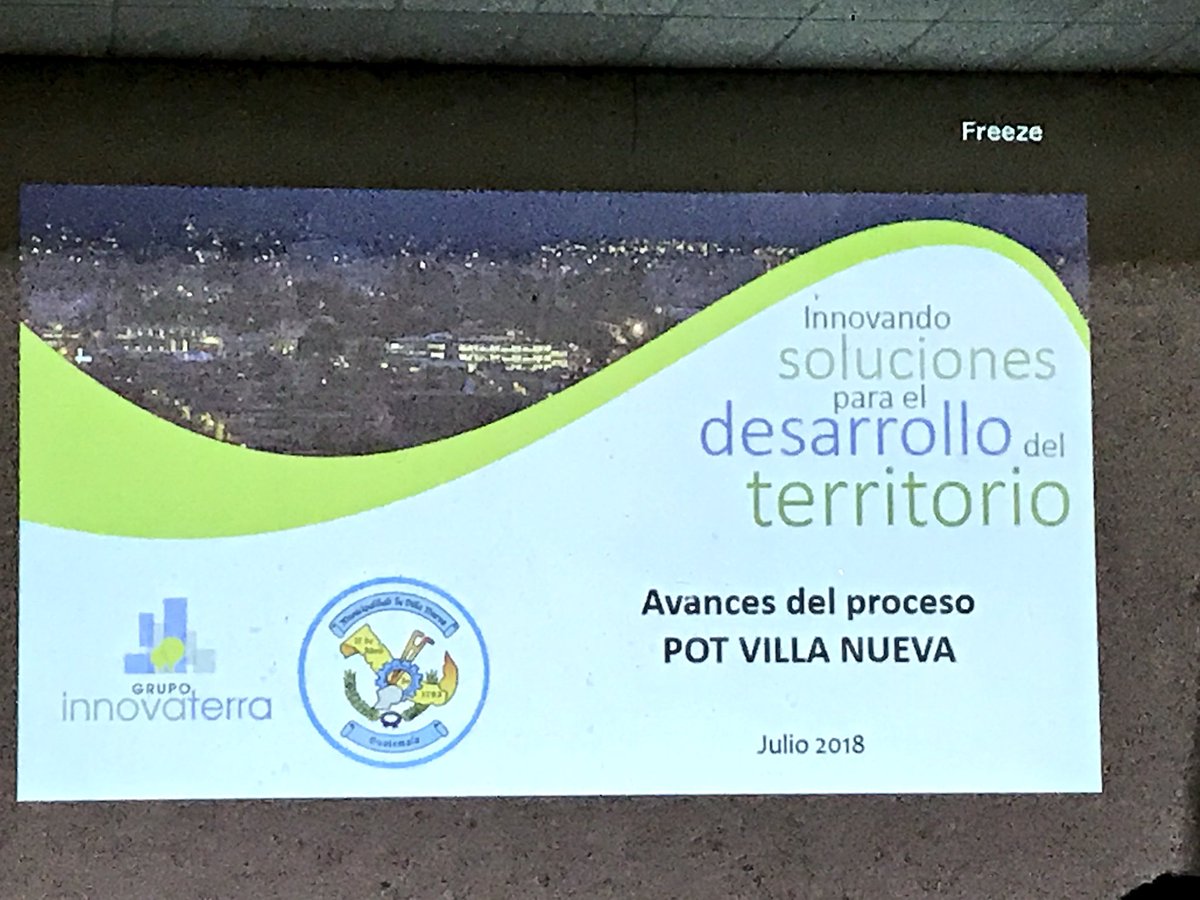 MuniVillaNueva's tweet photo. Inicia presentación de Avances del proceso de elaboración del Plan de Ordenamiento Territorial #POTVN “Innovando soluciones para el desarrollo de territorio” https://t.co/DyTs1nl8CY