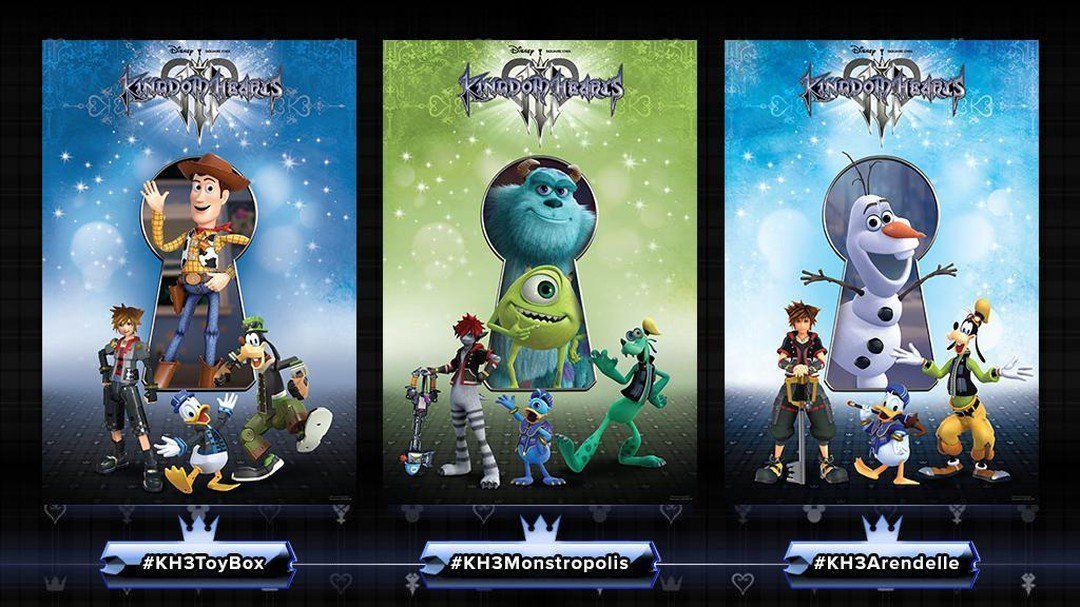 ebgamescan's tweet photo. Calling #KH3 fans! Help us decide which @kingdomhearts fabric poster will be included as a EB Games and @squareenix EXCLUSIVE with your #KingdomHearts 3 pre-order! Reply with #KH3ToyBox, #KH3Monstropolis or #KH3Arendelle to cast your vote. The one with the most votes wins! https://t.co/WoS1snjI9M