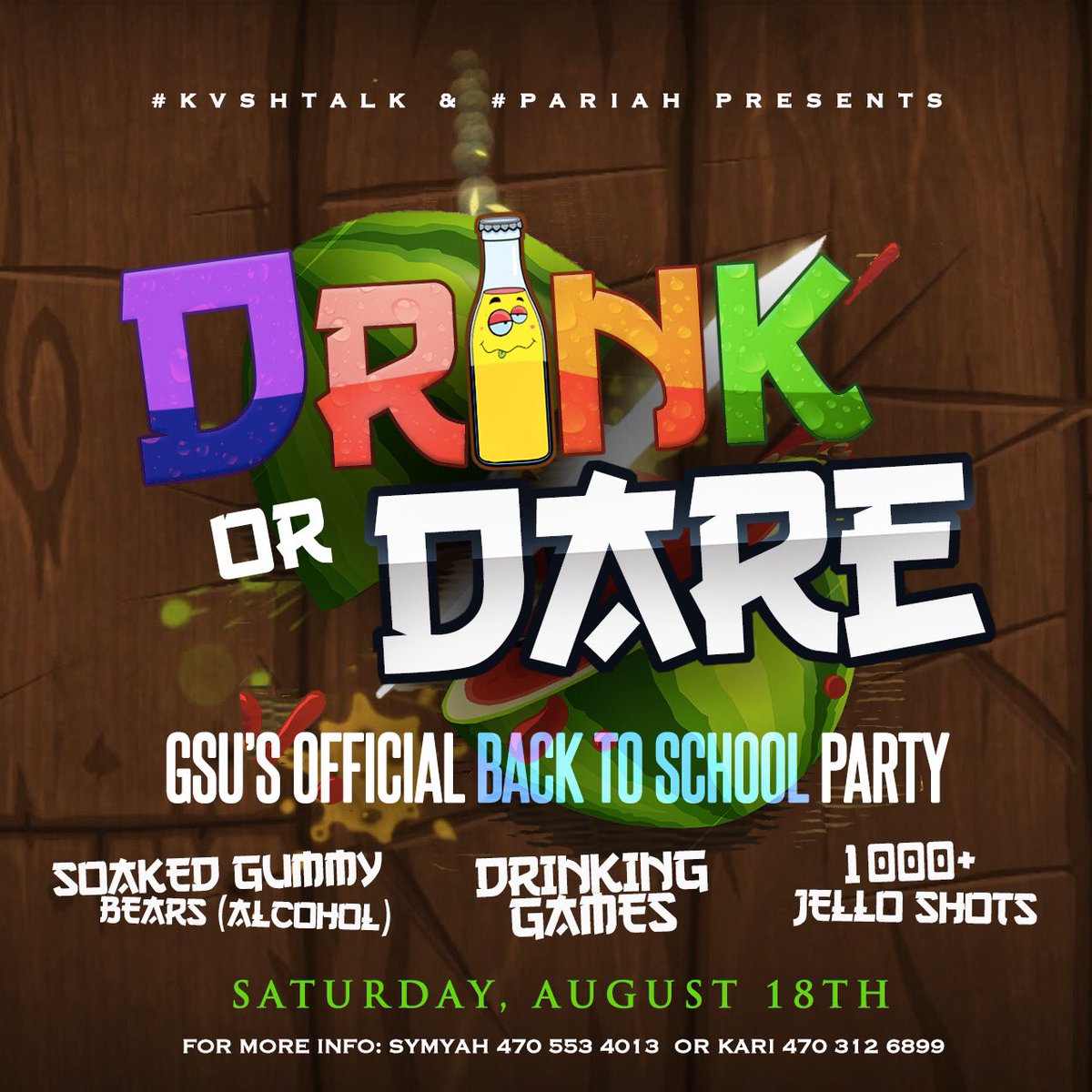 1ballouttt's tweet photo. You goin to #ATLPajamaJam ππ½ & #DrinkOrDare π€€ Back 2 School Parties π?!
BIGGEST COLLEGE PARTIES IN THE WORLDDD π₯π₯π₯
#GSU22 #CAU22 #Spelman22 #Morehouse22 #KSU22 #UWG22 #CSU22 #EMORY22 #SCAD22 #AGNESSCOTT22 https://t.co/dwT1VNfen5