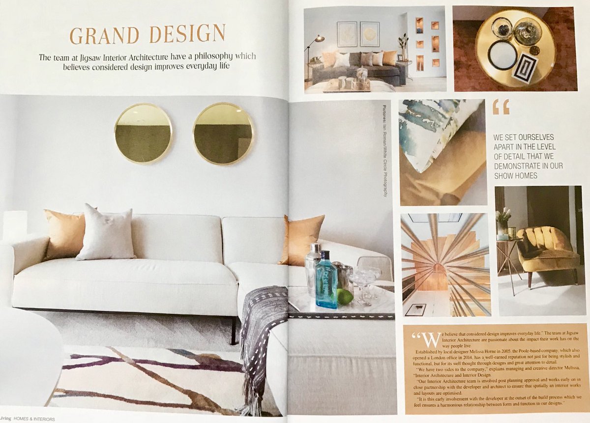jigsawinterior's tweet photo. Thanks @DorsetLiving for featuring us in your August issue! #interiordesign #interiorarchitecture #localbusiness #Dorset #interiors #interiorsphotography #design #granddesign https://t.co/bJbauwIIpC