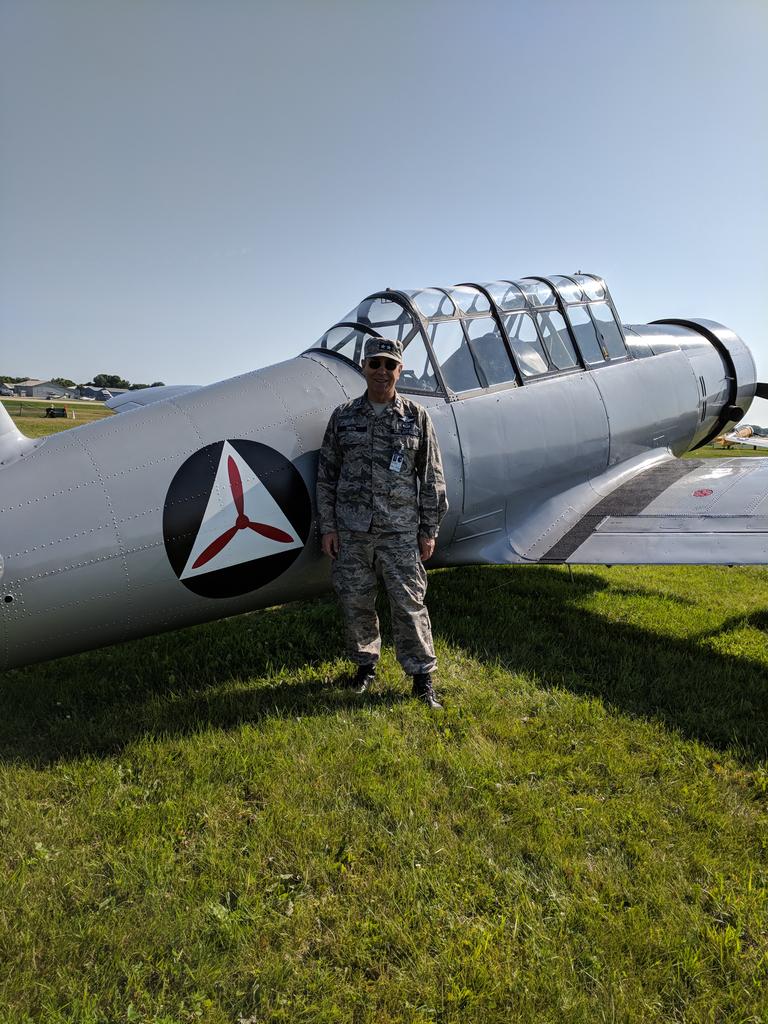 CAPNationalCC's tweet photo. Having a great time at Oshkosh and the National Blue Beret team. Our NBB Volunteer Airmen are a huge part of helping to make the EAA Air Venture a success. BTW, this airplane was flown on many CAP missions "back in the day." https://t.co/SLNLa8YuJl