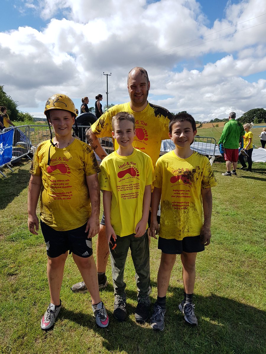 @HeelToeCharity @BroomleyGrange @LanchesterEP after the mud!  #TeamHT #ClartyBairns