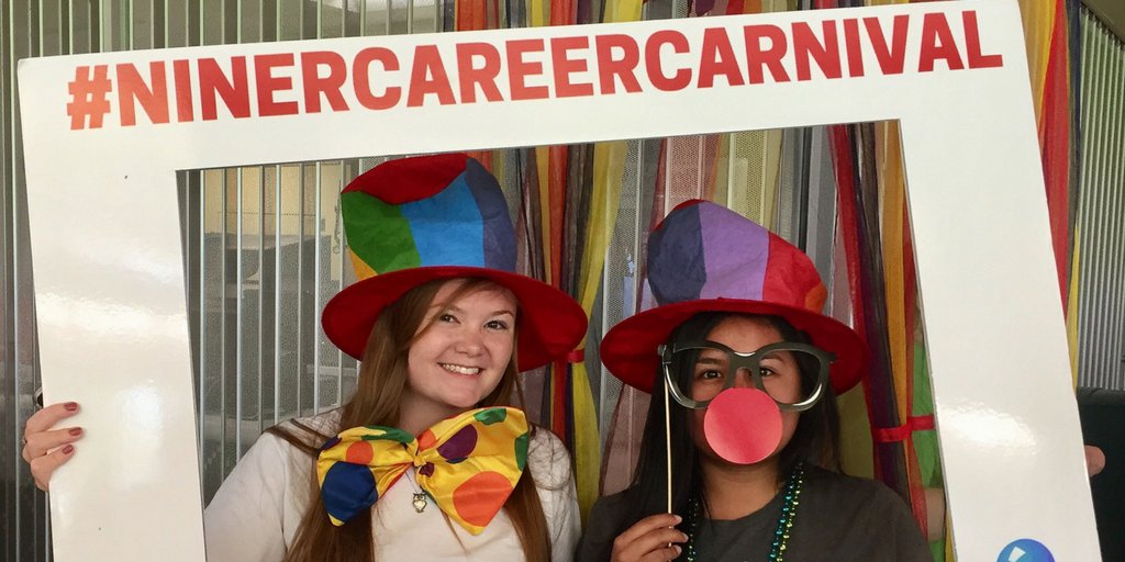 CLTCareerCenter's tweet photo. Who's looking forward to the Career Carnival during the Week of Welcome at UNCC? Join us on August 23, 11am-2pm, Student Activity Center. Free games, food, and a chance to network with employers! #NinerCareerCarnival https://t.co/H1wklX8BpI