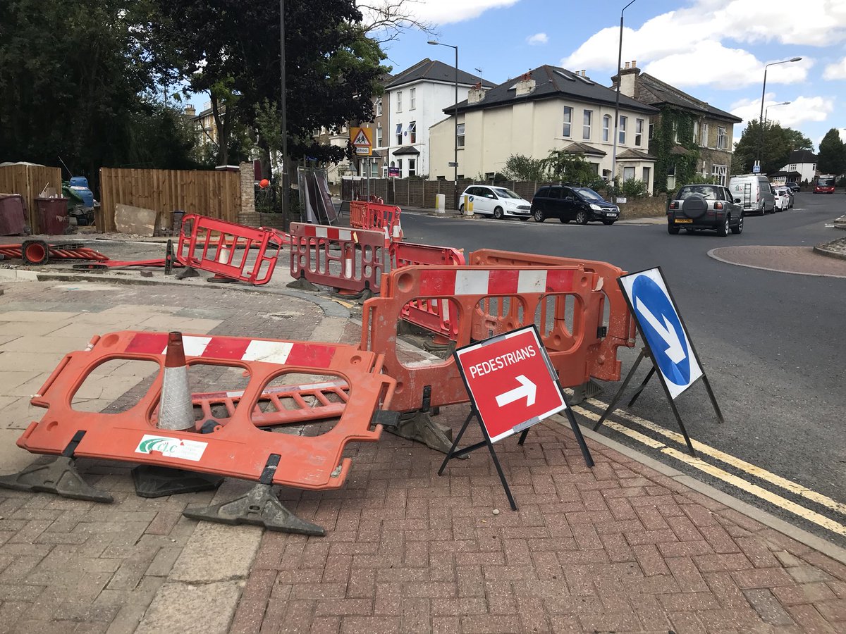 Dukeyork's tweet photo. @CliveEfford is this acceptable from a new company that is building in Eltham (Footscray Rd), trying to get round this for days now with 2 young children! 2 weeks ago, a fence fell over and did £2000 damage to my car! H&amp;S anywhere? #eltham #se9 #thisisse9 #help https://t.co/PS1HW5Phg4