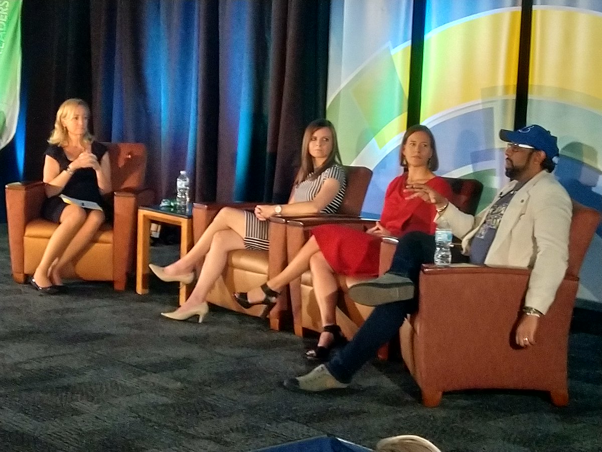 IEEEUSA's tweet photo. Courtney Gras, Chelsea Collier and Nagesh Rao with host Nancy Martin answer the hard questions about adapting and evolving throughout their careers at #FLFAustin https://t.co/Smzd9mtrN3