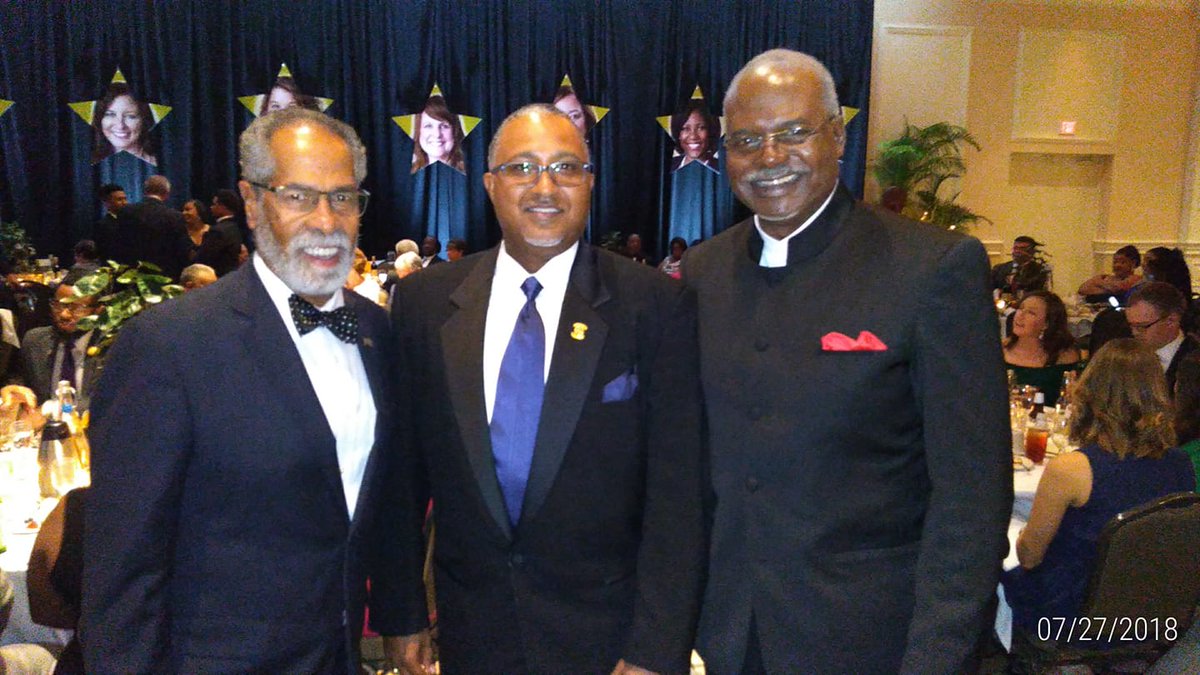 headsilverback's tweet photo. Silverbacks Norman Robinson, Stephen Goodly and I in Baton Rouge celebrating Silverback Steven being a Louisiana Teacher of the Year Finalist... and he won 2019 Louisiana High School Teacher of The Year! Go Warren @Easton_CHS https://t.co/jGI06taLAt