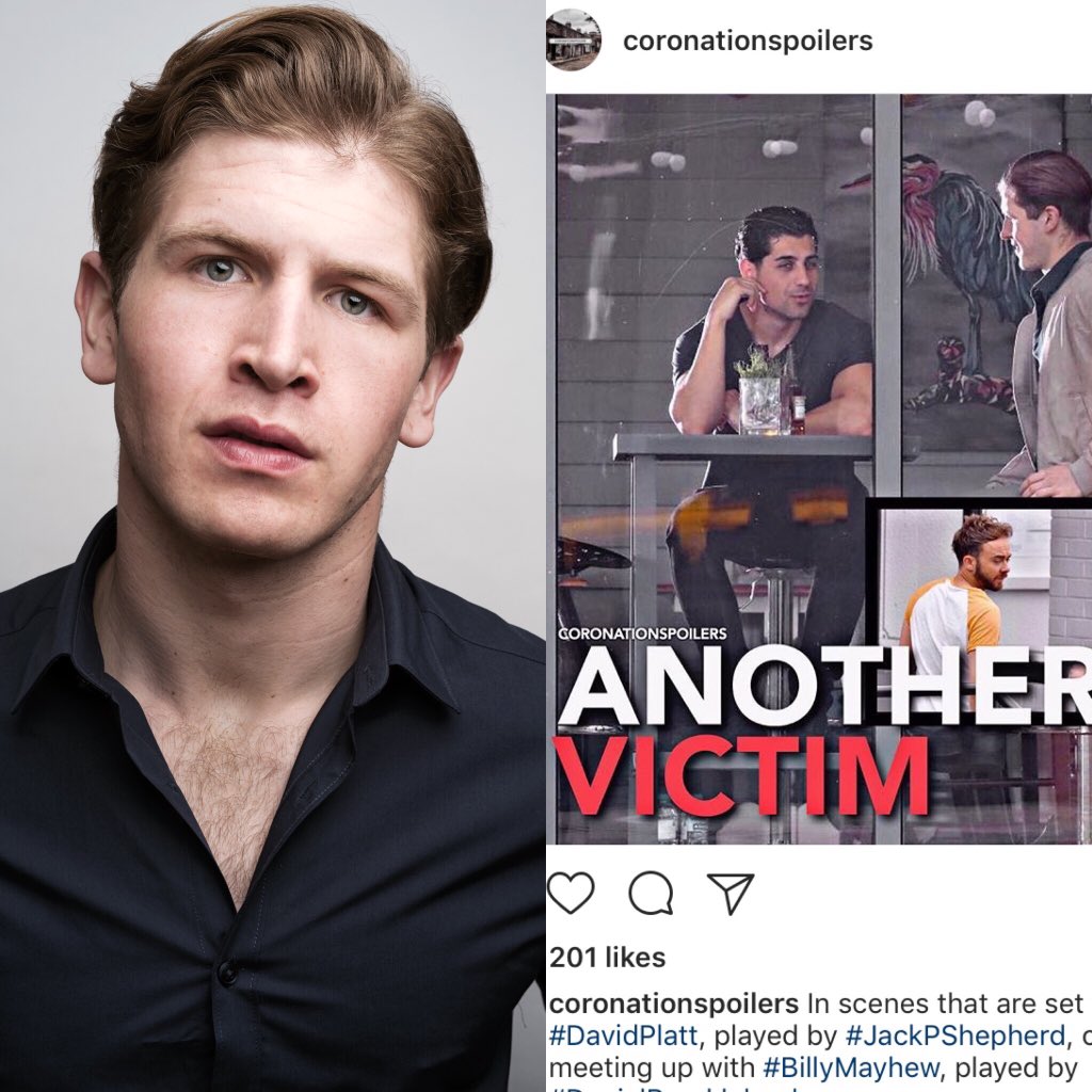 Done a bit of acting I did....

Monday - 7:30 &amp; 8:30.

It was an absolute honour to work with the guys over at Corrie and I can’t wait for you all to meet ‘ETHAN’- Enjoy, see you on the other side. 

X