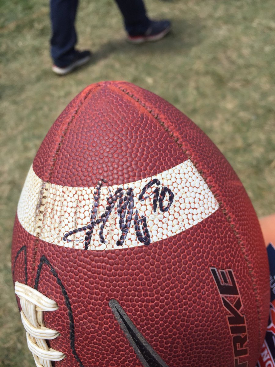 Traveler112263's tweet photo. The Honey Badger and Jadaveon Clowney’s autograph.  Couldn’t get near JJ Watt, but still a good day. https://t.co/dgHUBEDObf