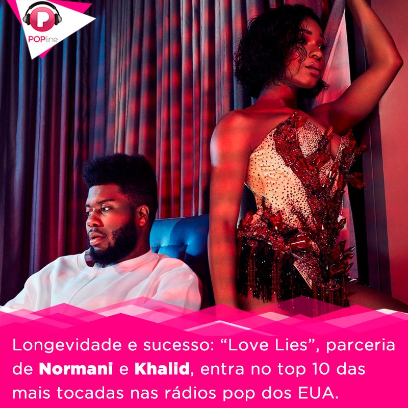 POPline's tweet photo. O tempo faz muito bem para a parceria de @Normani e @thegreatkhalid que só cresce nas paradas! Saiba mais: https://t.co/6ZdYvNsCKC https://t.co/7DAUdUAnvB