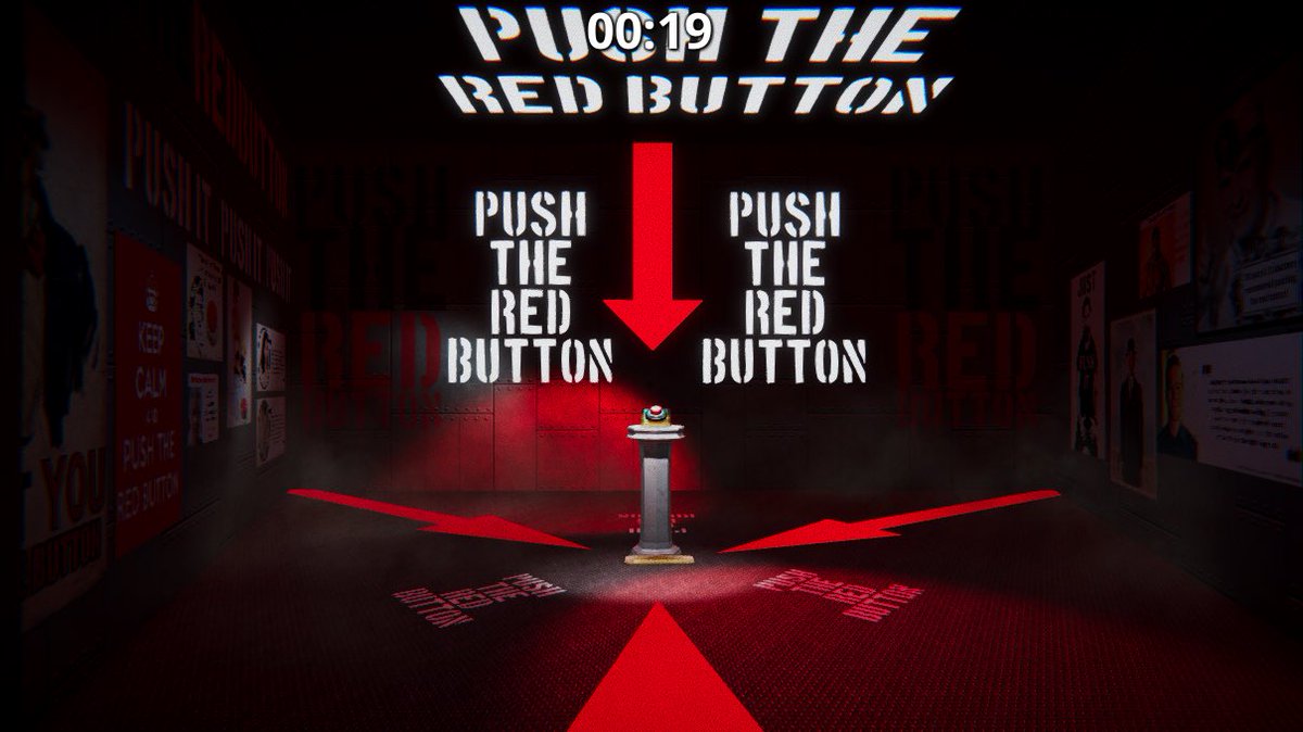 cerclegames's tweet photo. Here’s our #screenshotsaturday.
It’s a red button.
Go on.
Push it.
https://t.co/ykR6lphLG6…
#indiegamedev #gamedev #DONTPUSHTHEREDBUTTON @indiegameweb https://t.co/Qehva4tSfJ