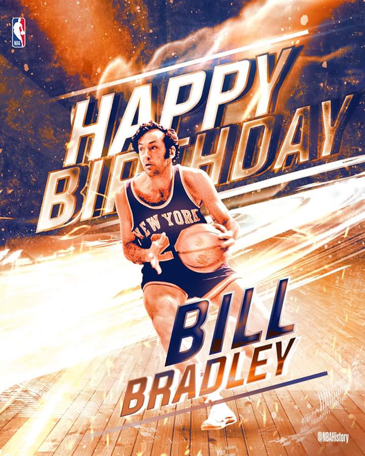 Happy Birthday to Hall of Famer & 2-time NBA champ Bill Bradley! 