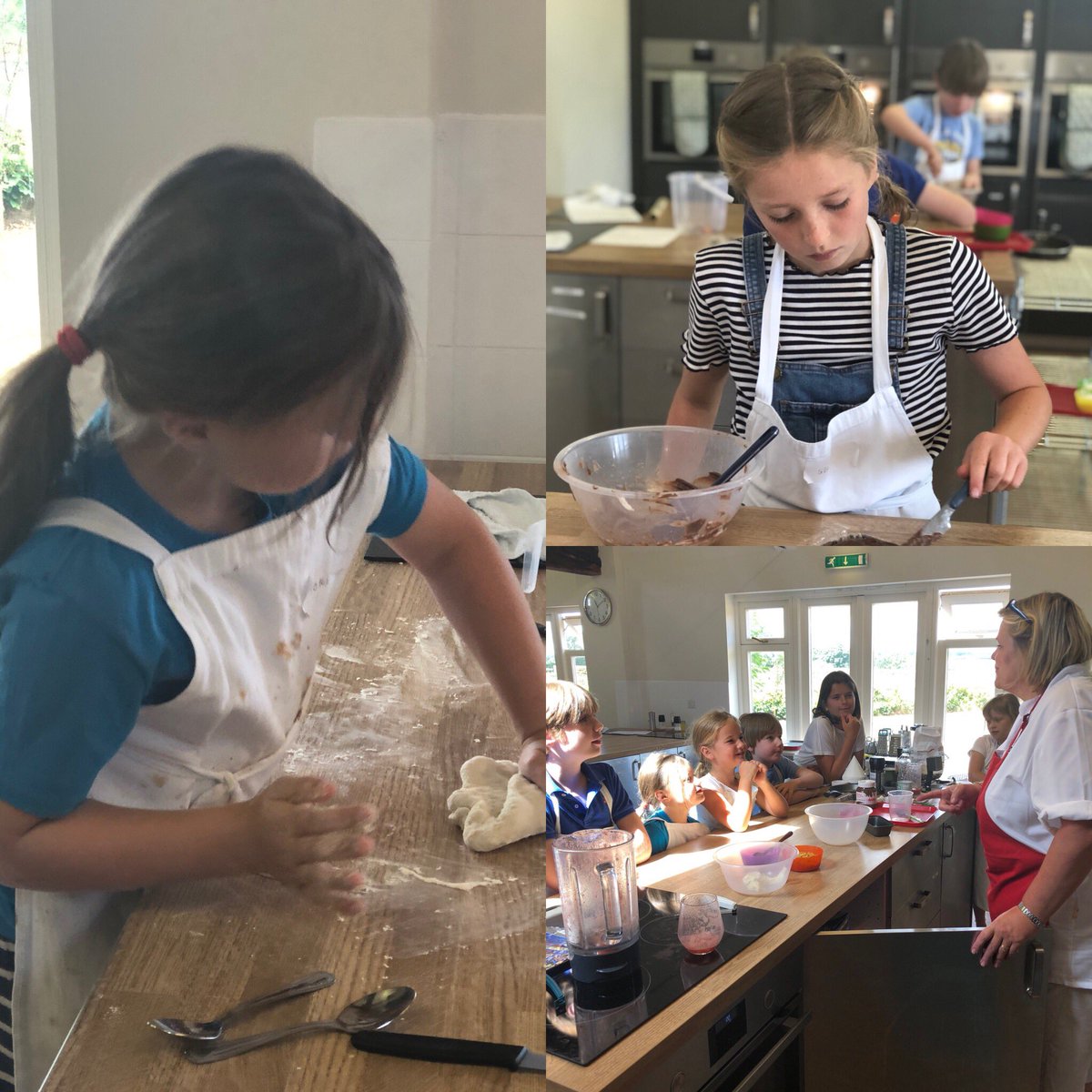 Andreachefdemos's tweet photo. Teaching children to cook healthy and nutritious meals, nothing more rewarding @manorfarmcookeryschool  #healthyeatingforchildren #smileyfaces https://t.co/w2acBIlz6x