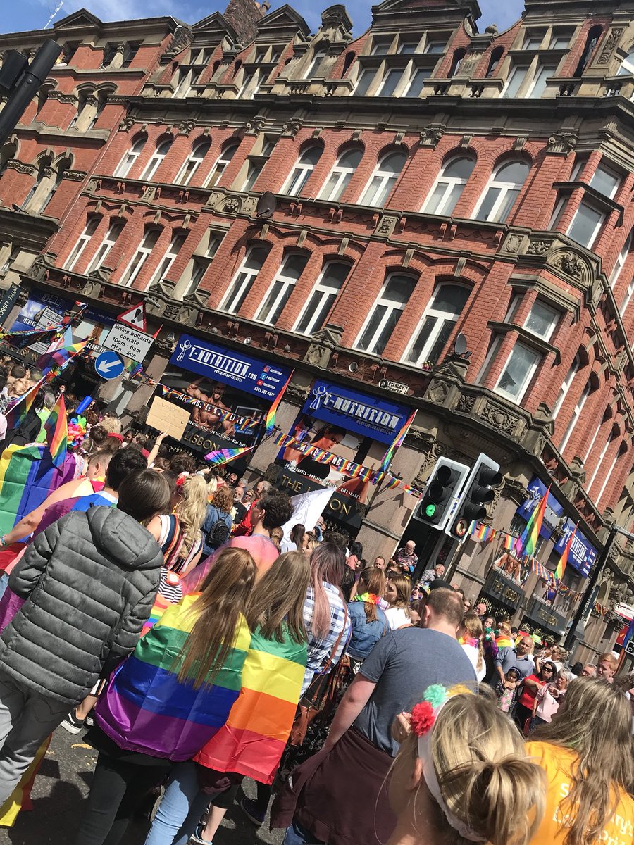 When you go to meet the new team and find yourself in the middle of #LiverpoolPride #OneLove #OneTeam