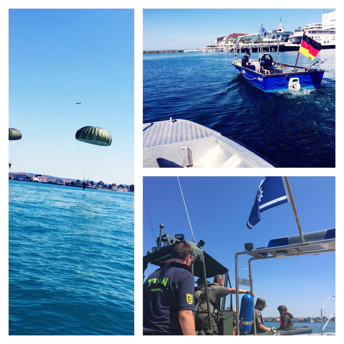 Auch dieses Jahr haben wir die BW gern wieder beim Sprungdienst über dem Bodensee unterstützt. #thw #zmz #thwfn #bundeswehr