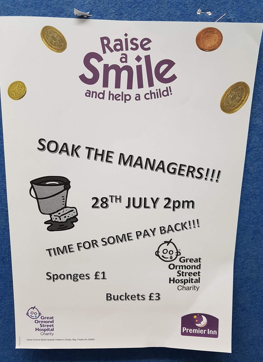 Soak the manager at Team Spinny raising £106 for <a href="/GreatOrmondSt/">Great Ormond Street Hospital for Children</a> <a href="/JohnCEnglish1/">John English</a> #funatwork #greatteam <a href="/BeckyBoo4590/">Rebecca Hughes</a> <a href="/Stevebarlow86/">ste barlow</a> <a href="/35Lenita/">maria costa</a> <a href="/MinxyMoodles/">Gemma Carroll</a> <a href="/shr1mps66/">Daniel Jones</a> <a href="/Minafattahi/">Mina Fattahi</a> <a href="/SDEBDD/">simon ewins</a>