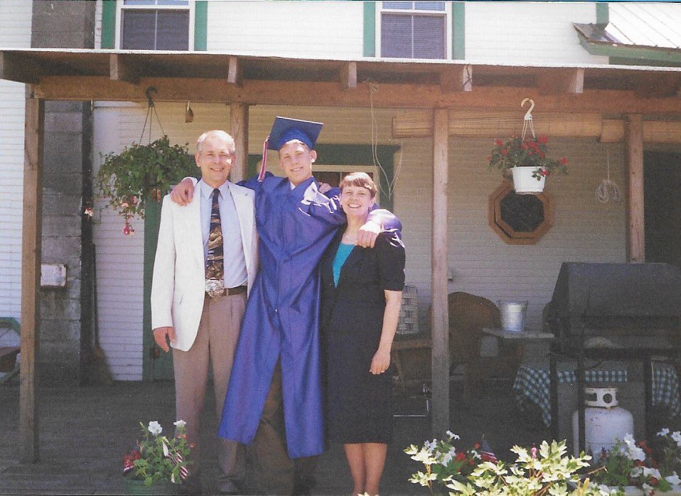CaseyJBortnick's tweet photo. Does anyone look good in these caps? #AuSableValley. My parents look really relieved. https://t.co/U2OUcFNJEg