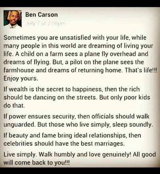 Wise man, Ben Carson! 🙏🏻🙏🏻