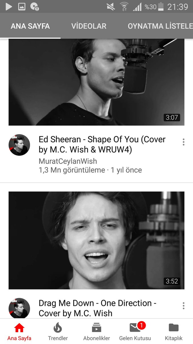 Please give him a chance and take a look him youtube channel  I believe when you listened to his songs you will understand me Because he is very talented and his aura is different 

RisingStar MuratCeylanWish