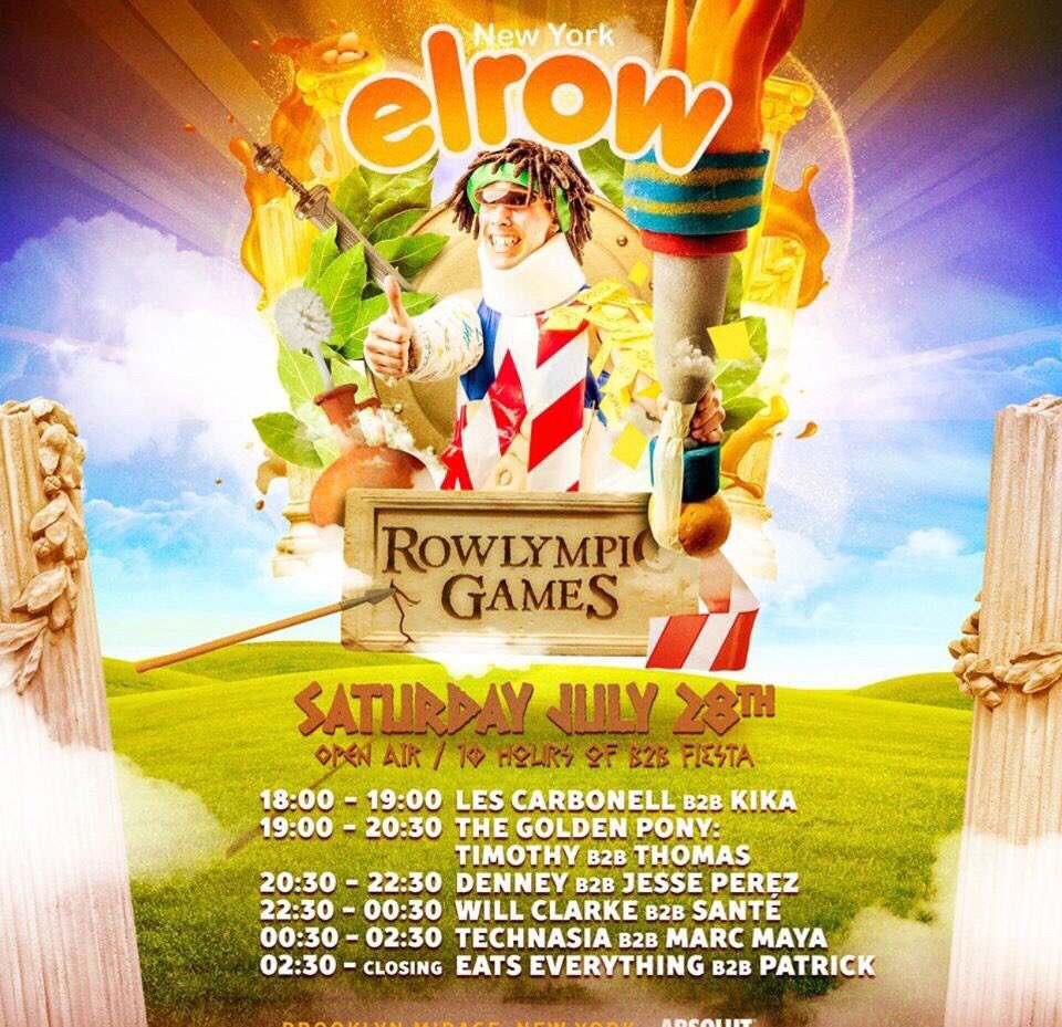 LOMSDOTCOM's tweet photo. WE ARE READY 🎉🎉🎉🎉🎉🎉 Let the games begin @elrow_ #NYC #openair https://t.co/RqU28xnarU