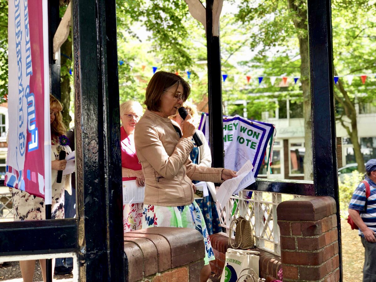 RedditchTories's tweet photo. Brilliant pictures from @redditchrachel’s @PankhurstParty this morning. Redditch is incredibly lucky to have so many inspirational women. #Vote100 #PankhurstParty https://t.co/RG5VzPoccG