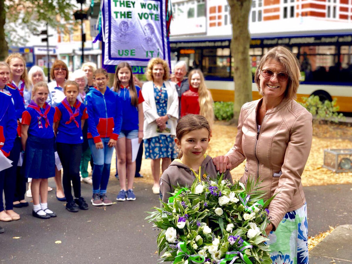 RedditchTories's tweet photo. Brilliant pictures from @redditchrachel’s @PankhurstParty this morning. Redditch is incredibly lucky to have so many inspirational women. #Vote100 #PankhurstParty https://t.co/RG5VzPoccG