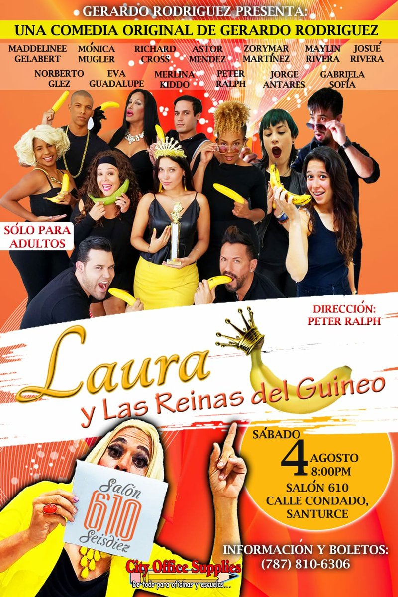 1RichardCross's tweet photo. Ven a reir de lo lindo con esta comedia de locosss.... Quién no gozaba cuando escuchaba a Laura gritar... QUE PASE EL DESGRACIADO...? Te esperamos el 6 de abril Salón 610 en Santurce a las 8pm. Boletos, contactame. https://t.co/hPoHizbP5O