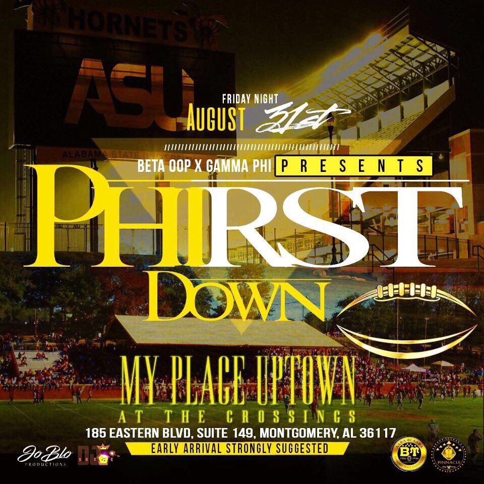 HornetDaze's tweet photo. The Beta Oop &amp; Gamma Phi chapters of ALPHABAMA bringing you the LIVEST kick-off to the LEGENDARY Labor Day Classic! 🏈

#PHirstDown2018 🤙🏽

Sounds by DJ Skeme.

#MYASU #MYASU22 #MYASU21 #MYASU20 #TU #TU22 #TU21 #TU20 #LDC #BetaOop #GammaPhi https://t.co/qkB2TTZLxb