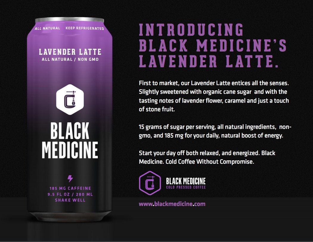 Bildergebnis fÃ¼r black medicine lavender latte