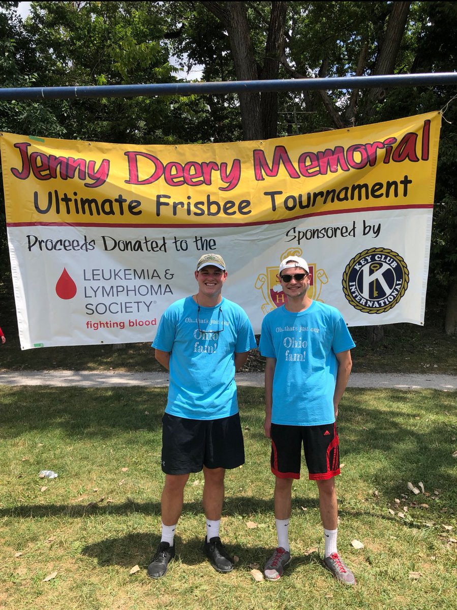 Brothers @2Matt_Burden &amp; <a href="/TrevorAllsup/">Trevor allsup</a> participating in the Jenny Deery Memorial Ultimate Frisbee Tournament in Indianapolis, IN. Thank you for representing the chapter gentlemen!