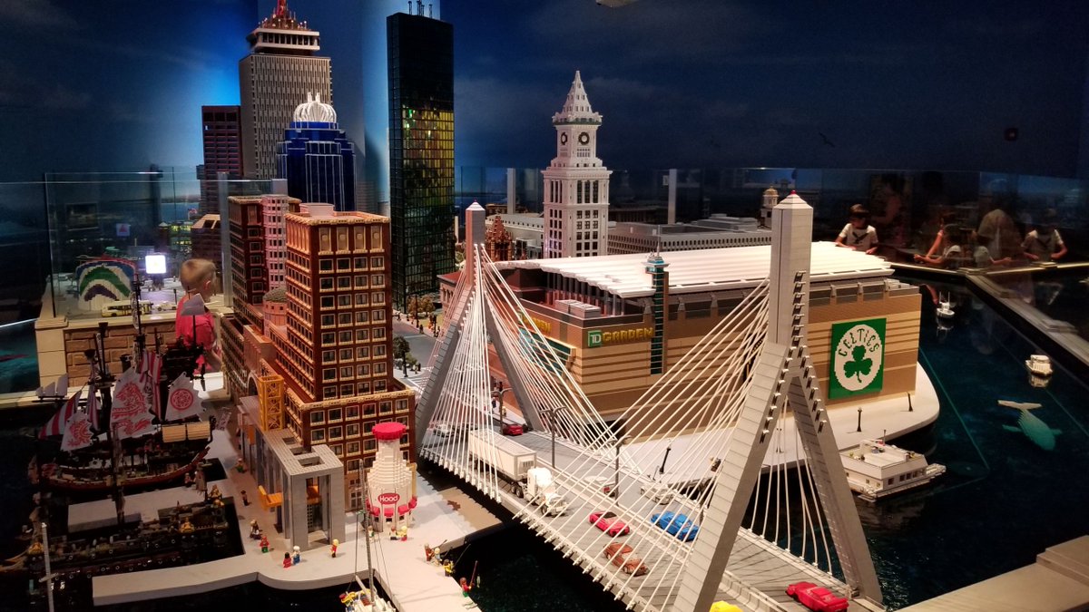 Took the kids and their cousin to LegoLand Boston today. I may have enjoyed it more than they did. <a href="/LEGO_Group/">LEGO</a>