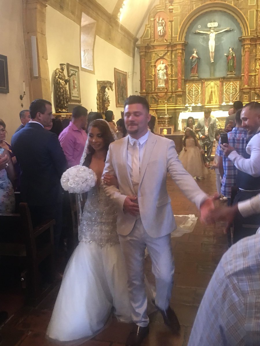 SalinasValleyFB's tweet photo. Congrats to #9 DB Christian Padilla and his new wife Dezteny. #spartanfamily #onandoffthefield https://t.co/f49t3R3q4I