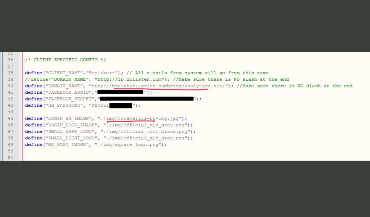  @VickerySec found the link between Orion, Breitbart, Cambridge Analytica and Facebook. Now let’s add FOR AMERICA PACred underline  #OrionPlatform