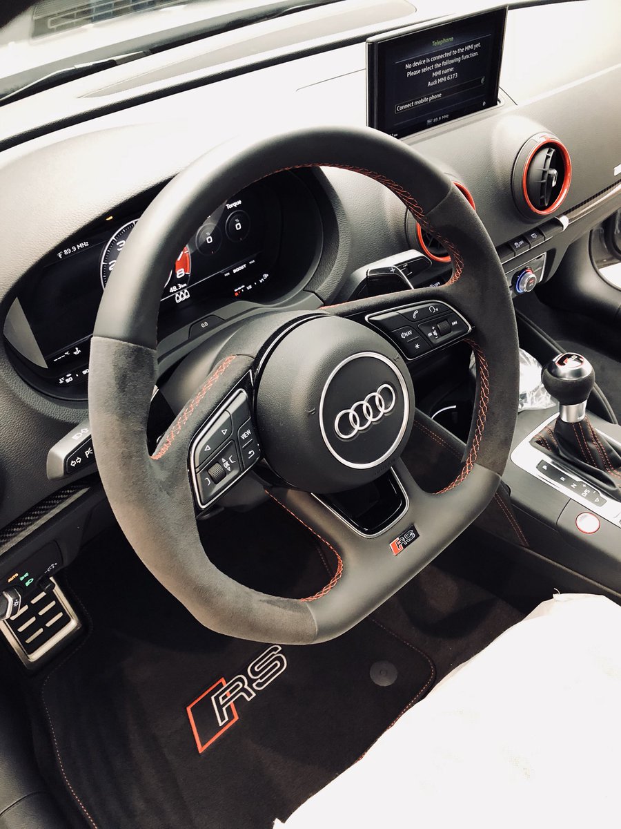 stewinsaudi's tweet photo. Absolutely delighted with the new purchase 😎 Hard work pays off. Avoiding speed camera however seems like harder work 🤦🏻‍♂️ #audi #rs3 #newcar #nardogrey #pointsdontmakeprizes 🙄 https://t.co/t7POzQHdA5